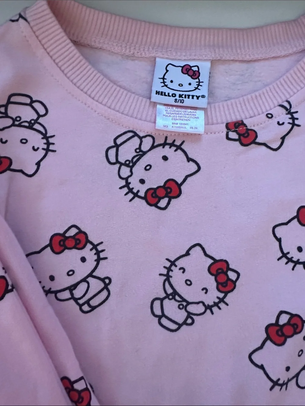 Hello Kitty Pink All-Over Character Sweat suit
